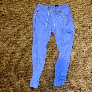 Size MEDIUM Jaanuu Jogger Ceil Blue Scrub Pants